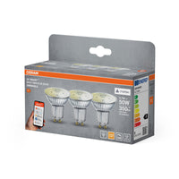 OSRAM SMART+ MATTER Spot Dimmable in PAR16-Form, LED-Spot, Glas, 4,7 W, 350 lm, 2700 K, Matter, Google Assistant, Amazon Alexa, Smartspeaker-Kompatibel, Dimmbar, CRI 80