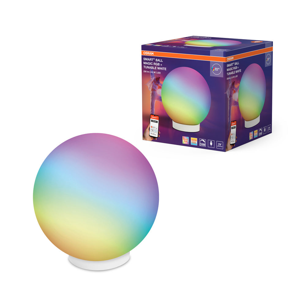 OSRAM SMART+ Wifi BALL Moodlight Tischleuchte MAGIC RGB RGBW USB, 200 lm, 2200 … 6500 K, Tunable White|RGB