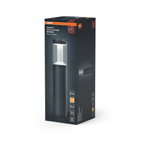 OSRAM ENDURA Style moderne LED-Outdoor-Laterne 50cm, Pollerleuchte mit blendarmem Licht in Dunkelgrau aus Aluminium, IP54-Schutz, für Wegbeleuchtung