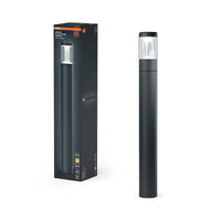 OSRAM ENDURA Style moderne Außenleuchte mit Lichtleiter in Dunkelgrau, Gartenlaterne mit blendarmem Licht, IP-54 Schutz, für Wegbeleuchtung