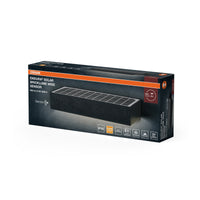 OSRAM ENDURA STYLE BRICKLUME Sensor, Solarleuchte, 6W, 850lm, dunkelgrau, indirekte Beleuchtung, Bewegungsmelder, Tageslichtsensor, IP65 Schutzklasse, 3. 000K Farbtemperatur, warmweiße Lichtfarbe