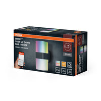 OSRAM SMART+ WiFi Cube Up/Down LED Wandleuchte Dunkelgrau, 14W, 950lm, RGB+W 3000K, WiFi, Alexa, IP44 Außen