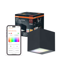 OSRAM SMART+ WiFi Brick LED Wandleuchte Up/Down Dunkelgrau, 14W, 550lm, RGB+W 3000K, WiFi, Alexa, IP44 Außen
