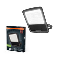 OSRAM ENDURA FLOOD PC 150W LED-Fluter, 4000K kaltweiß, 18000 Lumen, IP65 Flutlicht für Großflächen, 120 lm/W, Grau