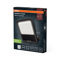 OSRAM ENDURA FLOOD PC 150W LED-Fluter, 4000K kaltweiß, 18000 Lumen, IP65 Flutlicht für Großflächen, 120 lm/W, Grau