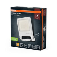 OSRAM ENDURA FLOOD PC 50W LED-Fluter, 3000K warmweiß, 5000 Lumen, IP65 Flutlicht, 1m Anschlusskabel, Weiß, 100 lm/W