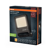 OSRAM ENDURA FLOOD PC 50W LED-Fluter, 3000K warmweiß, 5000 Lumen, IP65 Flutlicht, langlebiges Aluminium, 100 lm/W Effizienz, Dunkelgrau