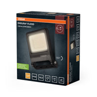 OSRAM ENDURA FLOOD PC 30W LED-Fluter, 3000K warmweiß, 3000 Lumen, IP65 Flutlicht umweltfreundlich, 110° Lichtwinkel, 100 lm/W, Grau