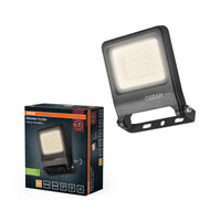 OSRAM ENDURA FLOOD PC 30W LED-Fluter, 3000K warmweiß, 3000 Lumen, IP65 Flutlicht umweltfreundlich, 110° Lichtwinkel, 100 lm/W, Grau