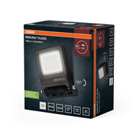 OSRAM ENDURA FLOOD PC 10W LED-Fluter, 4000K kaltweiß, 1000 Lumen, IP65 wetterfestes Flutlicht, 180° schwenkbar, Dunkelgrau