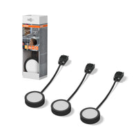 OSRAM Unterschrank-Spot rund 65mm 3 Stück Schwarz