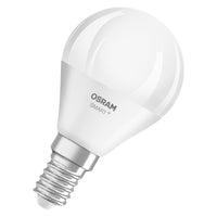 OSRAM SMART+ MATTER Classic shapes Tunable white in P-Form, LED-Lampe, Matt, 4,9 W, 470 lm, von 2700 bis 6500 K, Matter, Smartspeaker-Kompatibel, Dimmbar