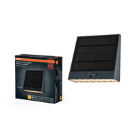OSRAM Endura Style Solar LED Wandleuchte Fin, 10,2W, 3000K warmweiß, 890 lm, PIR Sensor, IP54, 18 Tage Akku
