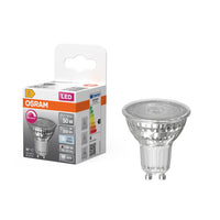 OSRAM LED SUPERSTAR PAR16 Dimmbare LED Reflektorlampe Kaltweiß (4000K), Glas Spot, 3.7W, Ersatz für 50W GU10