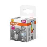 OSRAM LED SUPERSTAR PAR16 Dimmbare LED Reflektorlampe Kaltweiß (4000K), Glas Spot, 3.7W, Ersatz für 50W GU10