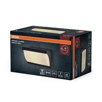 OSRAM Endura Classic LED Wandleuchte Angela, E27 Fassung, IP54, Aluminium dunkelgrau, Smart+ kompatibel