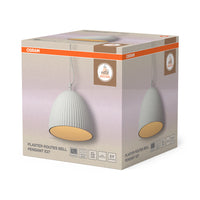 OSRAM DECOR Plaster Routes Bell Pendelleuchte 1xE27 Weiß