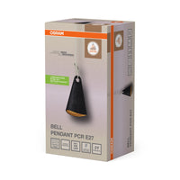 OSRAM Decor Bell Pendelleuchte E27 Schwarz, Hängelampe, Metall, PCR, aus recyceltem Material gefertigt