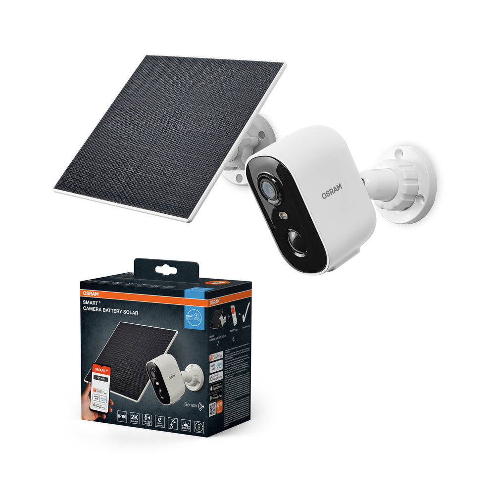 SMART+ WIFI OUTDCAMERA BATTERY SOLAR White