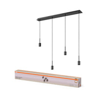 OSRAM DECOR Pendelleuchte Needle Linear 4xE27, dunkelgrau