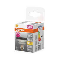 OSRAM Superstar Reflektorlampe klares Glas ,Warmweiß (2700K), 230 Lumen, Ersatz für herkömmliche 20W-Leuchtmittel, dimmbar GU5.3