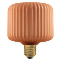 OSRAM DECOR LED-Lampe farbiges Glas quadratisch orange