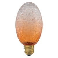 OSRAM DECOR LED-Lampe Krackelglas lang orange