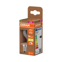 OSRAM LED CLASSIC P ENERGY EFFICIENCY B DIM in P-Form, LED-Lampe, Glas, klar, 2,5 W, 470 lm, 2700 K, Dimmbar, CRI 80