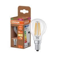 OSRAM LED CLASSIC P ENERGY EFFICIENCY B DIM in P-Form, LED-Lampe, Glas, klar, 2,5 W, 470 lm, 2700 K, Dimmbar, CRI 80