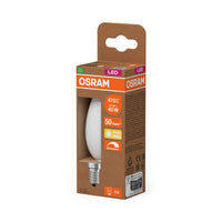 OSRAM LED CLASSIC B ENERGY EFFICIENCY B DIM in B-Form, LED-Lampe, Glas, Matt, 2,5 W, 470 lm, 2700 K, Dimmbar, CRI 80