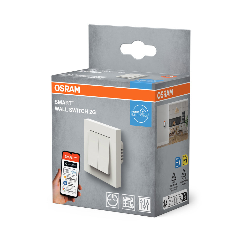 SMART+ WIFI MATTER WALL SWITCH 2 Channel