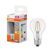 OSRAM LED Retrofit Classic A Lampe klar (ex 15W) 1,5W / 2700K Warmweiß E27