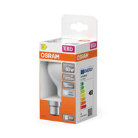 OSRAM LED Lampe LED Retrofit CLASSIC A 4W 840 Frosted B22d, 470 lm, 4000 K, Kaltweiß
