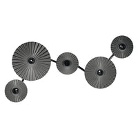 OSRAM DECOR Plisse Wandleuchte 5xE27 Dunkelgrau