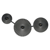 OSRAM DECOR Plisse Wandleuchte 3xE27 Dunkelgrau