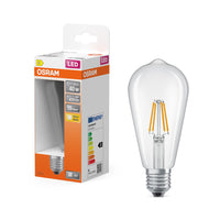 OSRAM LED Lampe LED Retrofit CLASSIC ST 4W 827 Clear E27, 470 lm, 2700 K, Warmweiß
