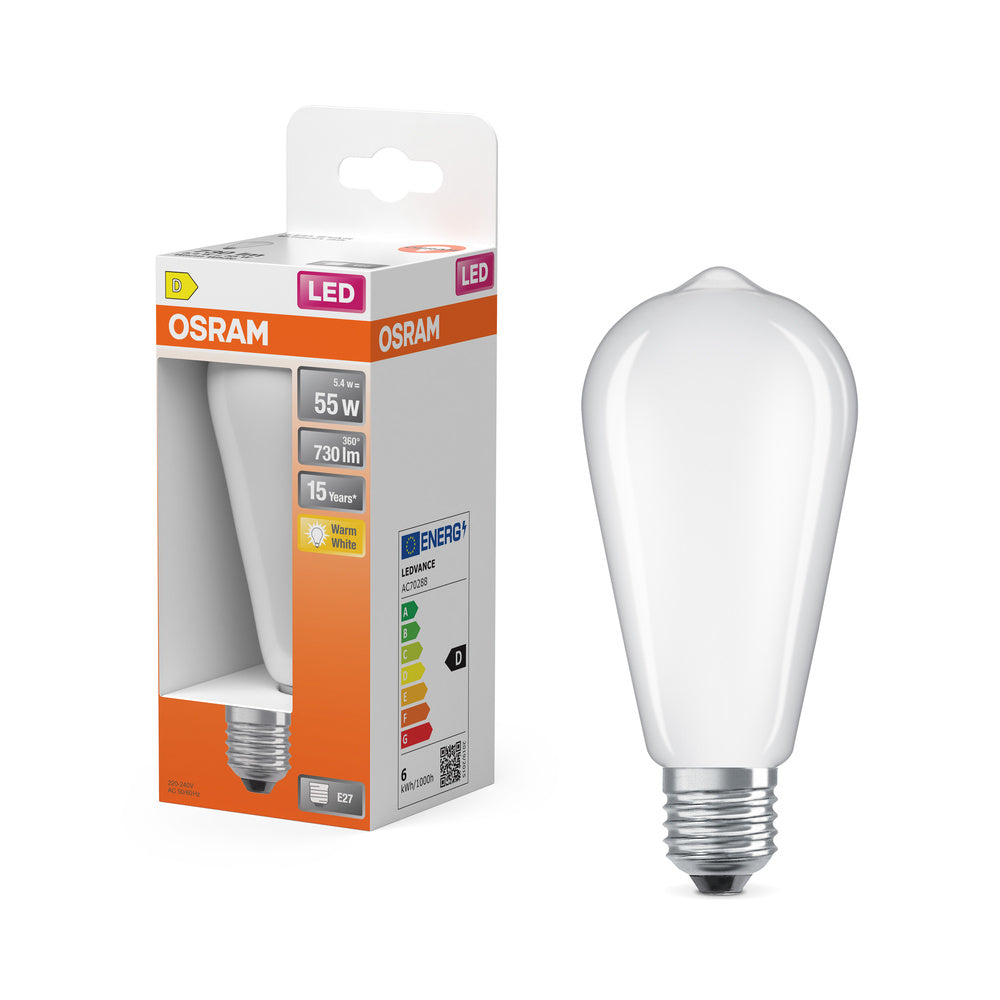 OSRAM LED Retrofit Classic ST 5.4W 827 matt E27