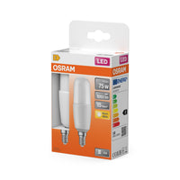 OSRAM LED PCR CLASSIC Sticklampe, 9,5W, 2700K, Warmweiß, Matt, E14