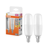 OSRAM LED PCR CLASSIC Sticklampe, 9,5W, 2700K, Warmweiß, Matt, E14