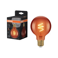 OSRAM Vintage 1906 LED Leuchte CLASSIC SLIM FILAMENT Globe dimmbar 3W 618 Kupfer E27