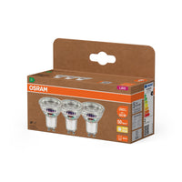 OSRAM LED LAMPS ENERGY EFFICIENCY REFLECTOR in PAR16-Form, LED-Spot, LEAD FREE GLASS, 2 W, (ex 50 W), 360 lm, Warmweiß, 2700 K, Energieeffizienzklasse: A, 50000 h, 3er