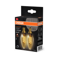 OSRAM Vintage 1906 LED Leuchte CLASSIC A,B,P SLIM FILAMENT dimmbar 3,4W 822 Gold E14