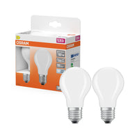 OSRAM LED Lampe LED Retrofit CLASSIC A 6.5W 840 Frosted E27, 806 lm, 4000 K, Kaltweiß, 2er Pack