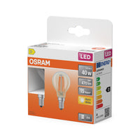 OSRAM LED Retrofit Classic P 3.4W 827 klar E14