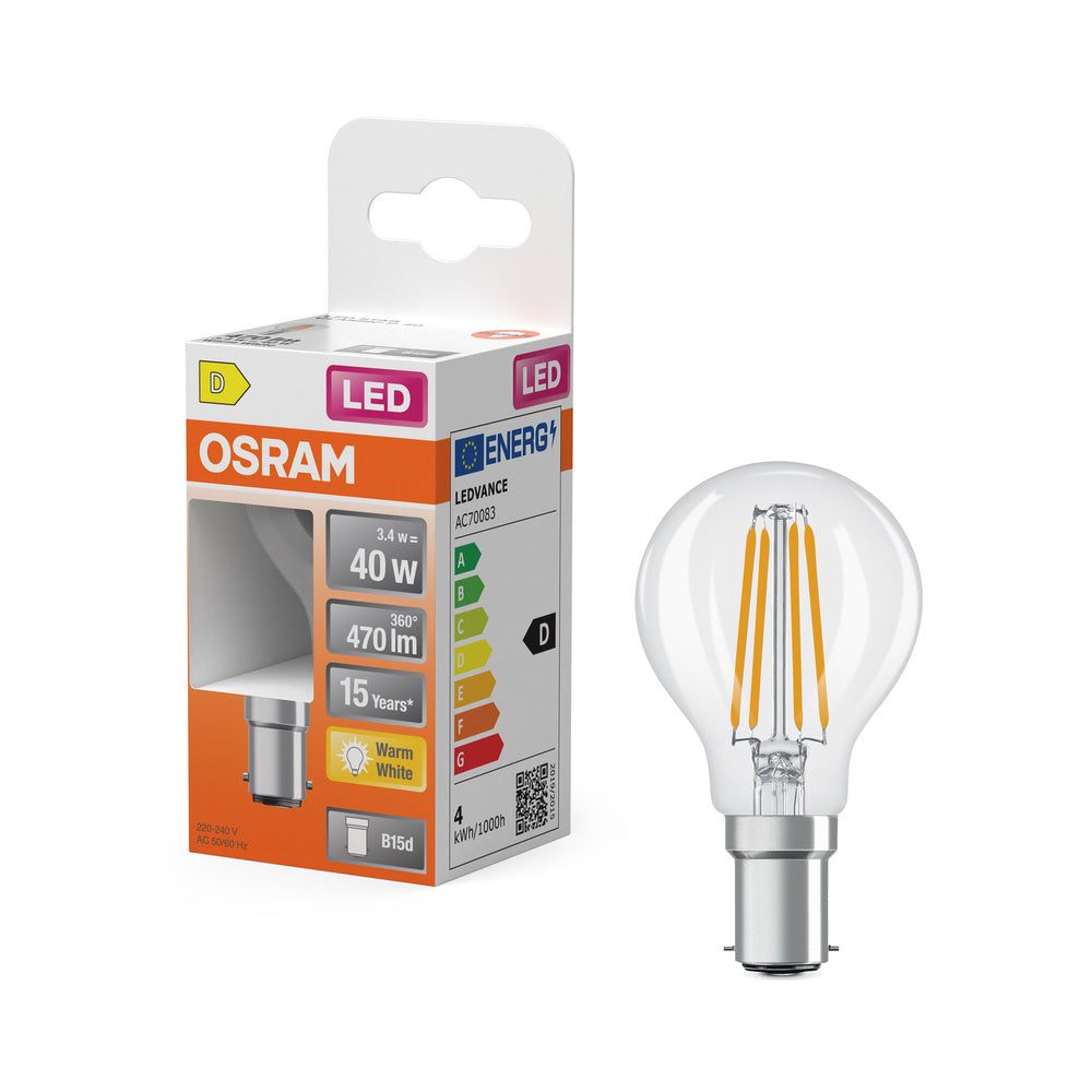 OSRAM LED Retrofit Classic P 3.4W 827 klar B15d