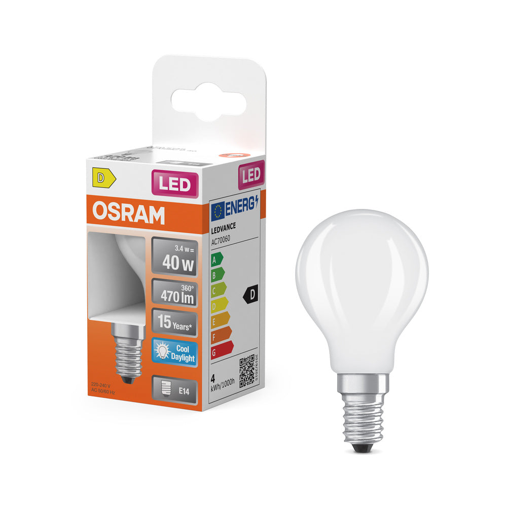 OSRAM LED Retrofit Classic P 3.4W 865 matt E14