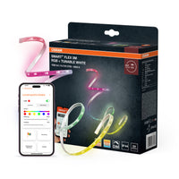 OSRAM SMART+ WIFI OUTD FLEX 5M LED-Streifen, weiß, 14W, 850lm, warm- bis kaltweiß steuerbar, RGB-Licht, für Außenbereich, App-steuerbar, lange Lebensdauer, einfache Montage, Schutzklasse IP44