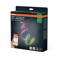 OSRAM SMART+ Zigbee flexible Outdoor-LED-Strips mit RGBW dimmbar, in Transparent aus Silikon, IP65-Schutz, für Terrasse und Balkon