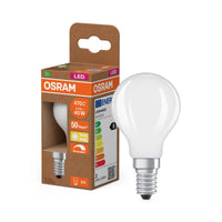 OSRAM LED CLASSIC P ENERGY EFFICIENCY B DIM in P-Form, LED-Lampe, Glas, Matt, 2,5 W, 470 lm, 2700 K, Dimmbar, CRI 80