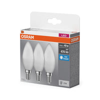 OSRAM LED BASE Classic B 4.9W 865 matt E14 3er-Pack
